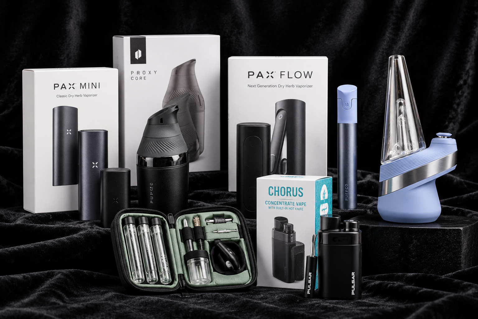 Portable and desktop electronic vaporizers and accessories